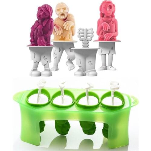 Silicone Ice Cream Mould Household Solid Color Human Shape Food Mold DIY Tools for Ice Cream Ice Candy Kitchen Tools 2021 New