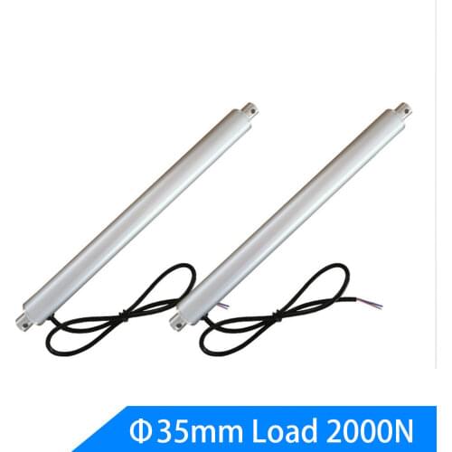 Tubular Linear Actuator High Torque 2500N 5mm/s 50mm-1000mm 12V 24V Mini Tube Linearly Motor