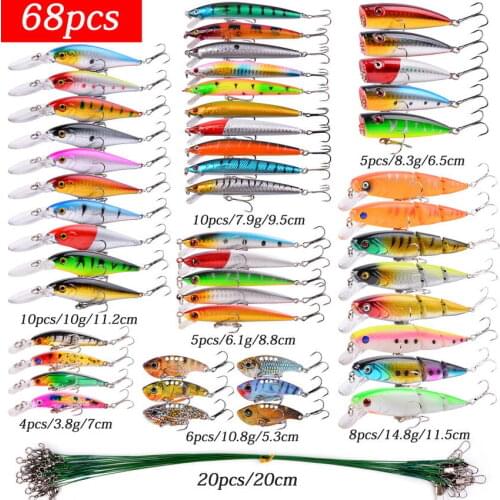 Almighty Mixed Fishing Lure Kits Wobbler Crankbait Swimbait Minnow Hard Baits Spiners Carp Bait Set Fishing Tackle