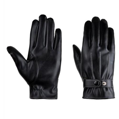 Winter motorcycle gloves leather motorbike e-bike keep warm car gloves moto windproof cycling gloves 1pair
