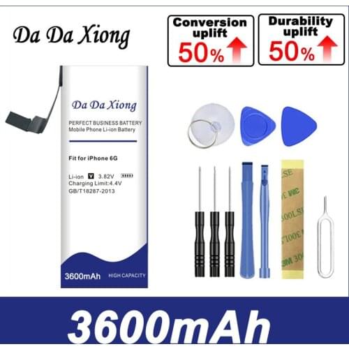 Da Da Xiong 3400mAh High Capacity Battery For iPhone 6 for iphone 6G battery Free Tools