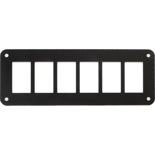 Aluminum Rocker Switch Panel 2/3/4/6 Way Housing Holder For Car Boat Auto Parts E7CA