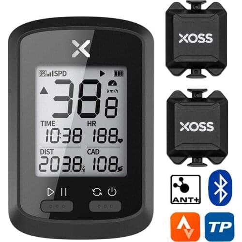 XOSS G+ Wireless Bike Speedometer Waterproof Bicycle Computer GPS MTB Odometer Ant Digital Road Cycling Stopwatch with Backlight