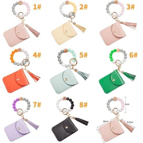 Tassel Beads Keyring For Keys Silicone Keychain For Women Accessories Multicolor Keychain Wholesale Hot Sale Trend 2021 New