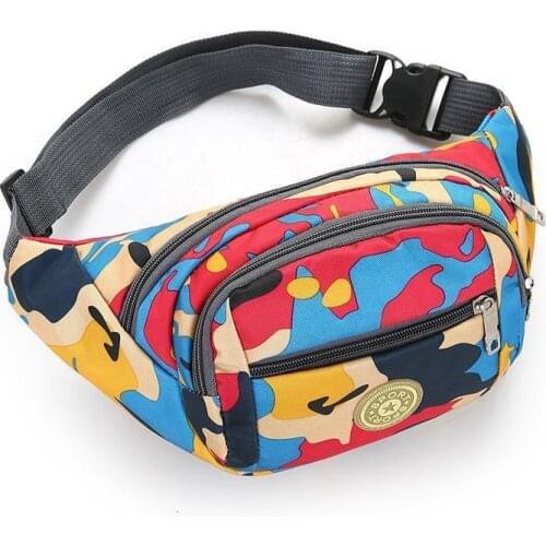 Colorful Waist bag Waterproof Travel Fanny Pack Mobile Phone Waist Pack Belt Shoulder Bags crossbody bags for men and women
