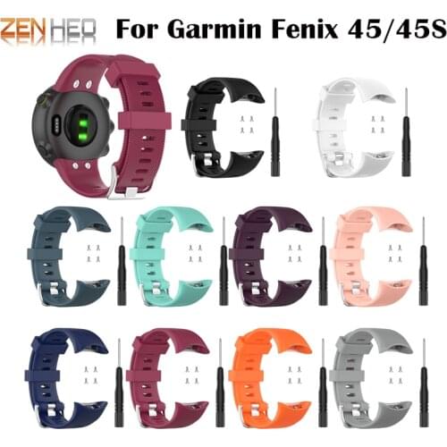For Garmin Forerunner 45 Silicone Wrist Strap Sport Smart Watch Band For Forerunner 45 45S Belt Replacement Bracelet Accessories