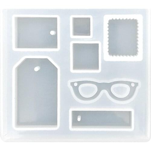 Diy Epoxy Mold Variety of Pendant Mould Glasses Box Jewelry Mould Pendant Mould Epoxy New Product