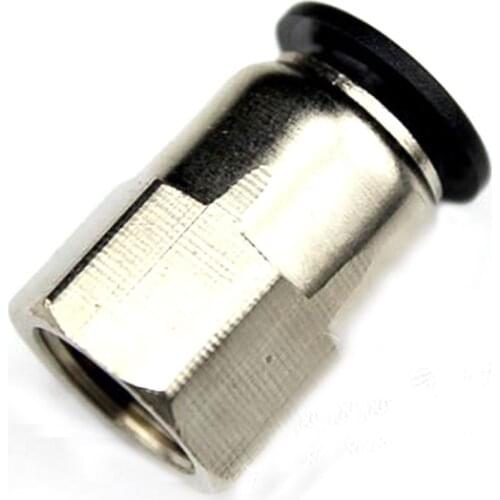 1PC Air Pipe Fitting PCF 4-12mm OD Hose Tube Push Into 1/8" 1/4" 3/8" 1/2" Female Thread Gas Quick Brass Joint Connector