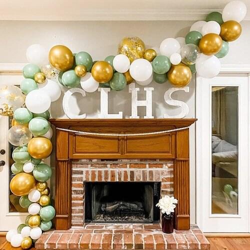 Retro Green balloons Birthday Party Decoration Garland Arch Kit Avocado Green Balloons Wedding Baby Shower Kids Decoration