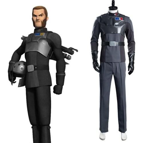 Star Cosplay Wa Rebels Agent Kallus Cosplay Costume Outfits Top+Pants Full Set Halloween Carnival Suit