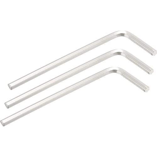 Uxcell 3pcs 2mm 1.5mm L-Shape Inner Hexagonal Spanner Set M3 M4 Hex Key Wrench Tool Flat End Repair Tools High Quality