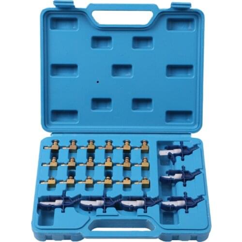 24pcs Car Diesel Injector Fuel Flow Cylinder Common Rail Diagnostic Test Adapter Tool Kit