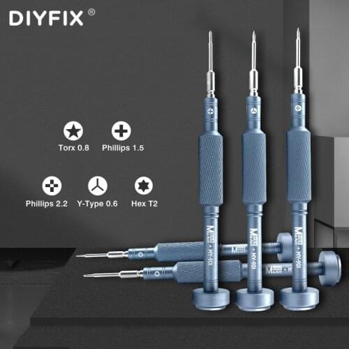 Antidriver MY-901 High-precison Screwdriver Set For Apple iPhone Android Mobile Phone Disassembly Y0.6 M2.5 T1 T2 Repair Tool