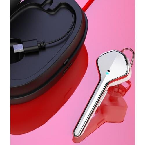 New Wireless Handsfree Bluetooth Headset Business Earphone With Mic with charger Active noise cancelling for iPhone Xiaomi VIVO