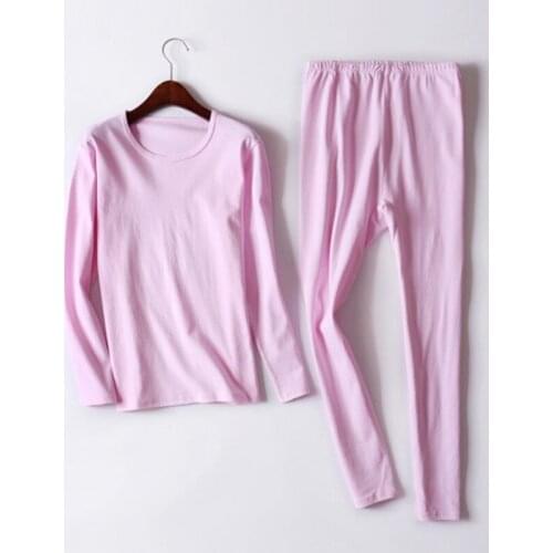 Autumn winter pajamas women new bottoming shirt + trousers warm elastic underwear set ladys bodycon sleepwear pijama suit M-4XL