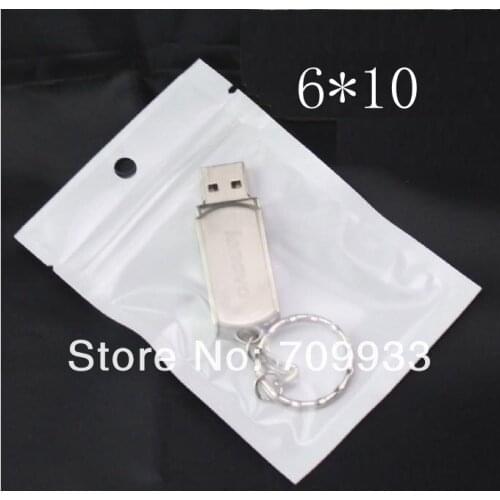 1000pcs/lot 6*10cm zip lock plastic bag zipper Clear Pearl White Plastic bag Pearl film Plastic bag Poly bag Package for Gifts