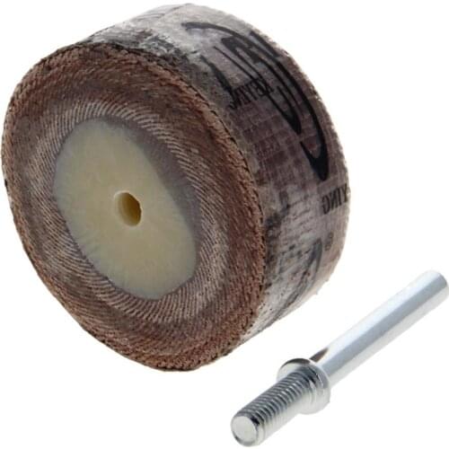 1-2pcs 120Grit Sandpaper Grinding Head with Mandrel Aluminum Oxide Mounted Flap Wheels Abrasive Flap Sanding Wheel 50x10/20x6mm