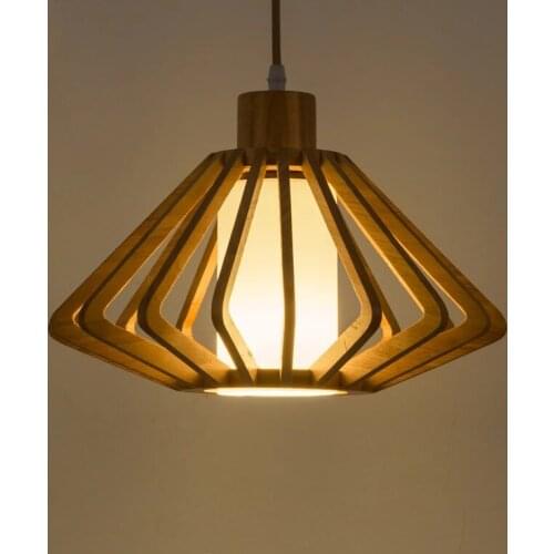 Japanese Style Chandelier Modern Solid Wood Pendant Lights For Living Room Bedroom Dining Room Loft Decor Luminaire Suspension