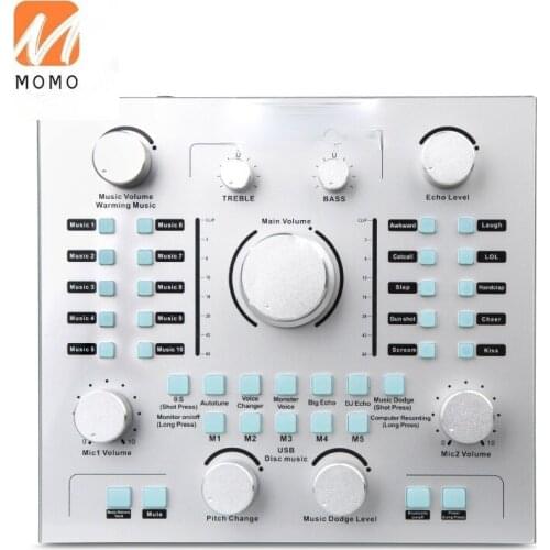 New Design V68 External Sound Card Studio Recording For Computer Usb