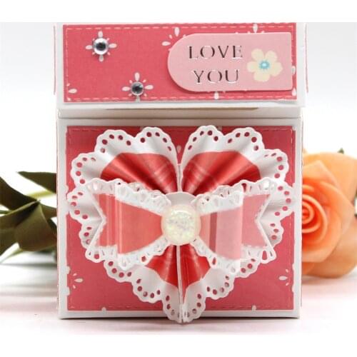 ZFPARTY Flip Flop Box Metal Cutting Dies Stencils for DIY Scrapbooking Decorative Embossing DIY Paper Cards