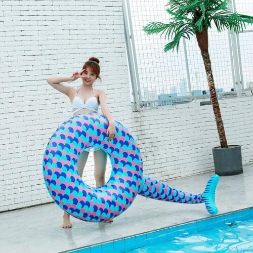 130/180cm NEW Mermaid inflatable Swimming Ring for Pool Adult Swimming Ring Float Swim Circle Toys Beach Party Supply
