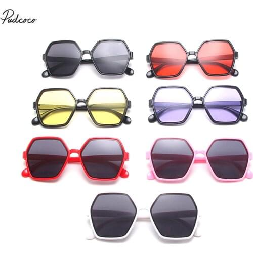 2020 Boys Girls Children Sunglasses Summer Anti-UV Sunscreen Geometric Shape Sunglasses Outing Outdoors Beach Travel Sunglasses