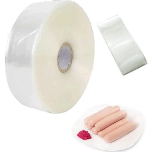 6 Meters Food Grade Casings for Sausage Salami Wide 50mm Shell for Sausage Maker