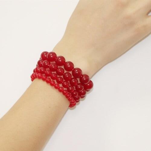 Charms Bracelet Jewelry Wholesale Natural Stone Jades Bead Crystal Strand Bracelets for Women Fashion Bangle Wristband 19cm B352