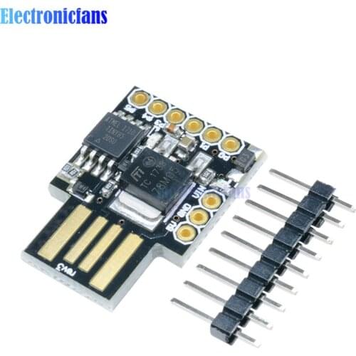 Attiny85 Digispark Kickstarter Development Board I2C SPI Interface USB Module For Arduino IDE Power Supply 5V 500mA I/O Pins