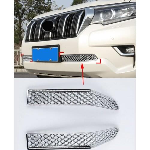 Car Insect Screening Mesh Front lower Grille For Toyota Land Cruiser Prado 150 2018 FJ150 Accessories