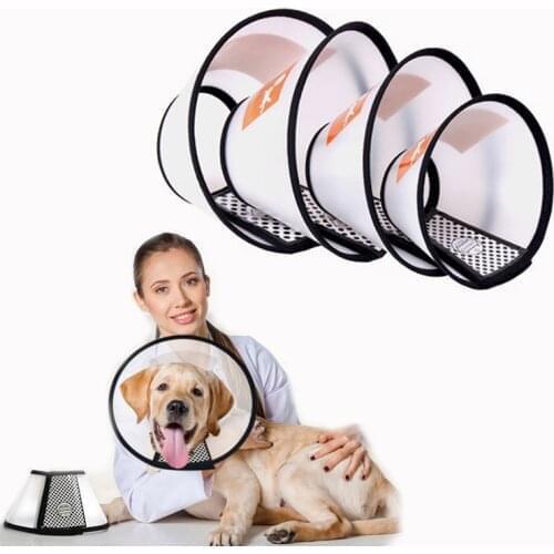 Elizabeth Anti-bite Pet Dog Collar Cat Dog Puppy Neck Protective Circle Feeding Medicine Cover Accessories For Small Large Dogs