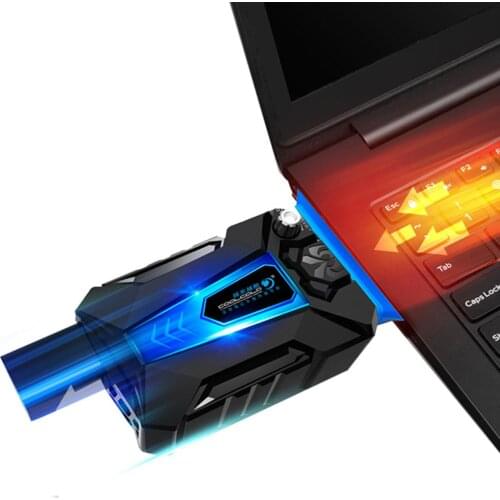 COOLCOLD 5V USB Mini Laptop CPU Cooler Air Extracting Exhaust Cooling Fan for Laptop Speed Adjustable for 15 15.6 17 Inches