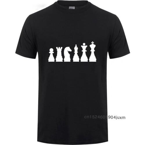2020 Summer Style New Fashion Unique Gift T Shirt For Men Casual Short Sleeve Evolution Chess Crew Neck Cotton T-Shirt Tops Tee
