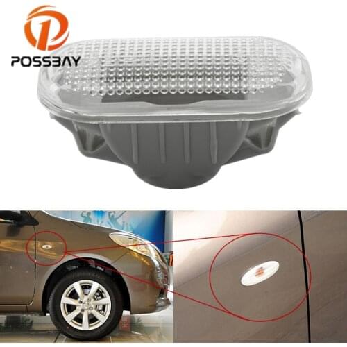 POSSBAY Left Right Car Fender Turn Signal Light Side Fender marker lamp Housing For Nissan Versa 2007-2013 Quest 2004-2010