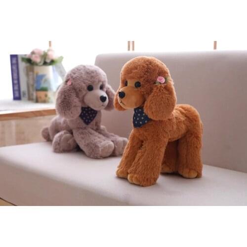 About 32cm /12 inch lovely toy poodle soft plush toy dog doll kids children toy birthday gift b0705