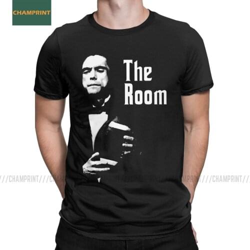 The Room Godfather Johnny The Disaster Artist T Shirts Men Cotton T-Shirts Tommy Wiseau Hi Mark Movie Tees Short Sleeve