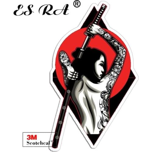 Stickers on Car Decals Vinyl Female Swords Samurai Pegatinas Waterproof 3M for Helmet Pitcher Laptop Luaggage Wall Fridge Home