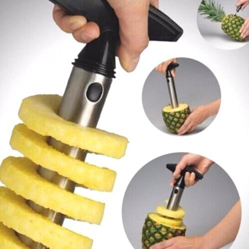 Stainless Steel Pineapple Peeler Cutter Corer Fruit Knife Pineapple Slicer and Lemon Squeezer Juice Juicer Kitchen Accessories