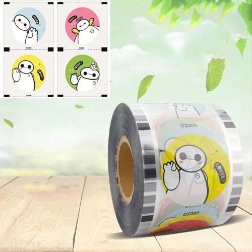 Milk Sealing Film Cup Sealer Film Bubble Boba Tea Sealing Film Printing Healthy Material For Plastic Cups 3000 Cups/Roll F9095