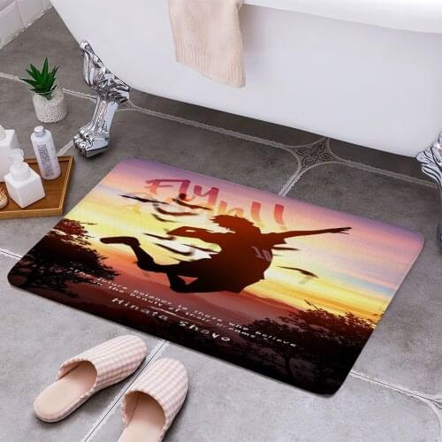 Hinata Shoyo Anti-slip Doormat Vacuuming Water Absorbing Kitchen Bedroon Bath Floor Mats Home Entrance Home Decora