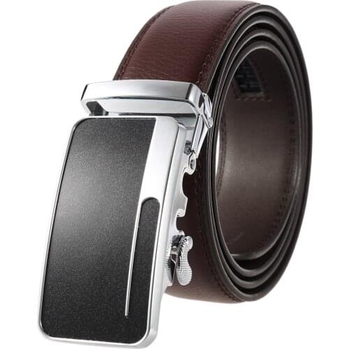 New Famous Brand Belt Men Top Quality Genuine Luxury Leather Belts,Strap Male Metal Automatic Buckle Designer Belt LY136-0683-1