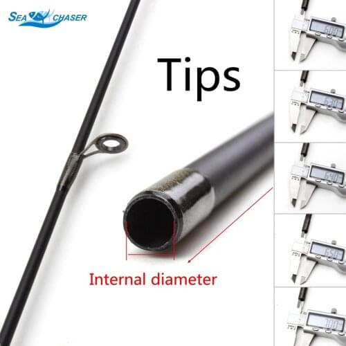 Fishing rod tips length 95cm 15g Spinning Rod upper part carbon Material Standard ring Repair fishing gear accessories