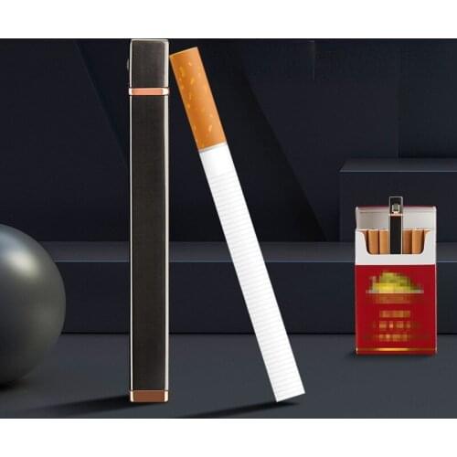 Mini Slim Square Strip Grinding Wheel Open Flame Lighter Metal Simple Creative Lady Lighter Smoking Accessories Cute for Girls