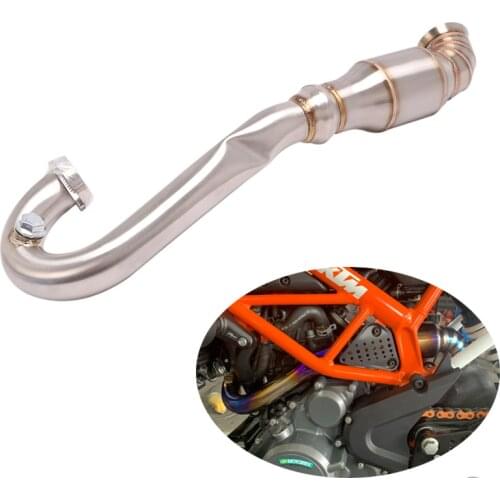 Delete Catalyst Header Mid Link Pipe Motorcycle Stainless Steel Exhaust Pipe for Duke 390 125 200 250 390 RC390 2017-2020