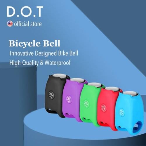 D.O.T Cycling MTB Accessories Horn Electric Road Bike Bell Electronic Bicycle Ring 120dB Cycle Alarm Multi-color Doorbell