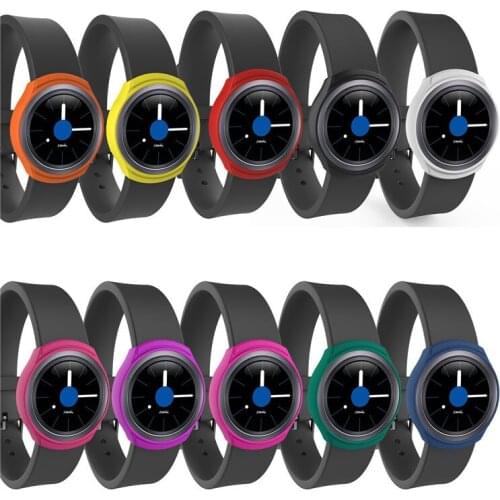 High Quality 100pcs Soft Silicone Protector Cover Case For Samsung Galaxy Gear S2 SM-R720 & SM-R730 Watch DHL Fast Shipping