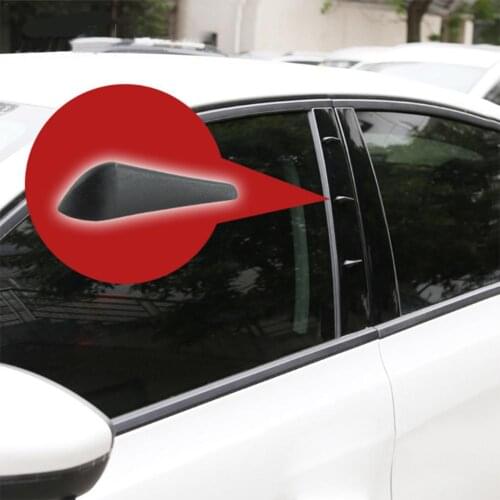 10Pcs Car Side Window Wind Rain Deflector Anti-collision Anti-noise Strip Decorative Strips For Door B-pillar Rearview Mirror