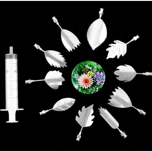 10pcs Moulds Cake Decorating Gelatin Nozzle Flower Pudding Nozzle Russia Nozzle Set Cake Decorating Tools