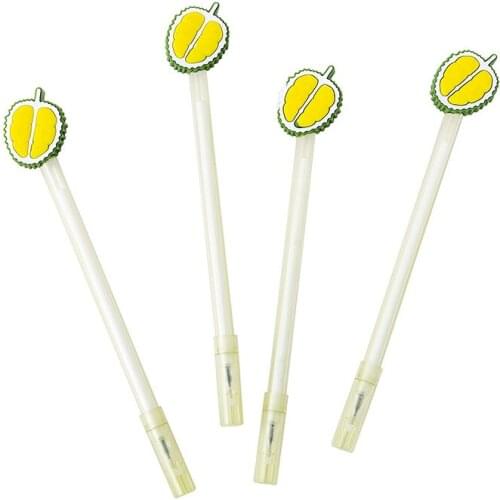 20 Pcs Korea Ins Cartoon Durian Gel Pen Student Learning To Write Office Stationery Gel Pen Wholesale Kawaii Stationery