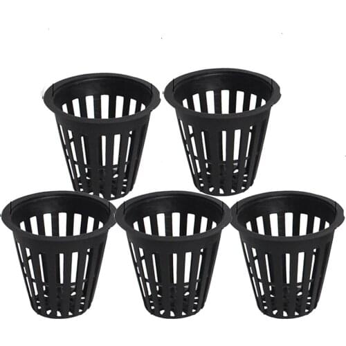 5 Pieces Heavy Mesh Pot Net Cups Basket Garden Hydroponic System Grow Kit